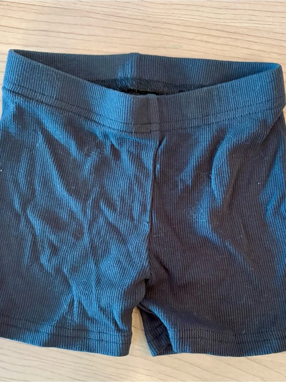 Little Bipsy Gray Ribbed Stretch Shorts - 18-24M